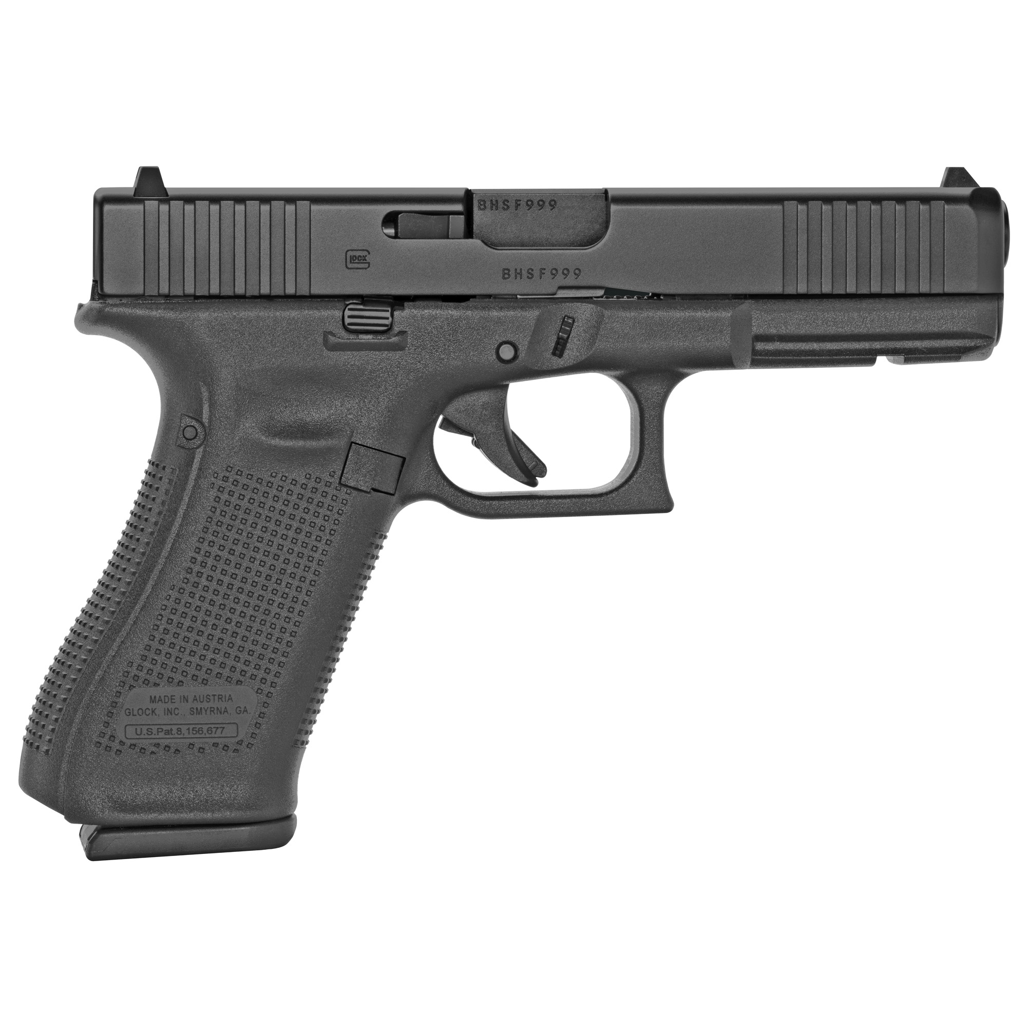 Glock 17 Gen 5 Full Size 9MM 4.49" Barrel Black DLC Finish (3) 17rd Magazines