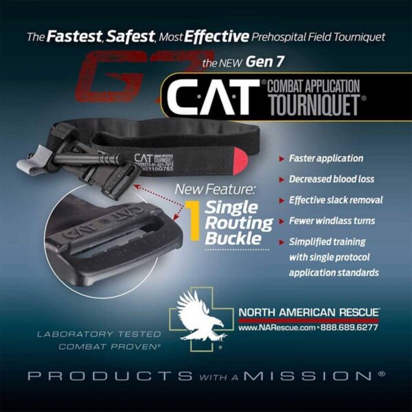 North American Rescue CAT: Combat Application Tourniquet Gen 7